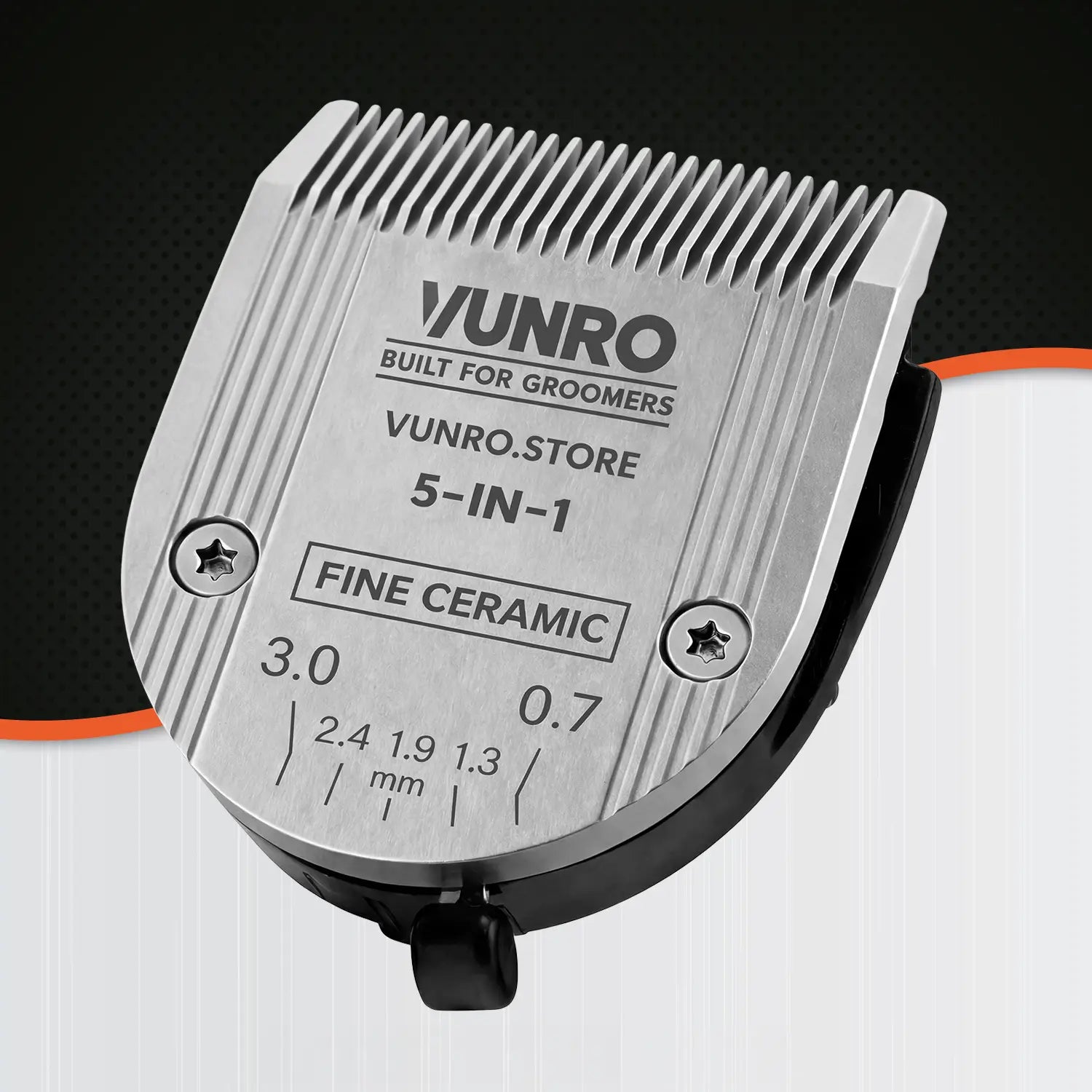 Adjustable Ceramic 5 in 1 Fine Dog Clipper Blade (0.7 mm - 3 mm)